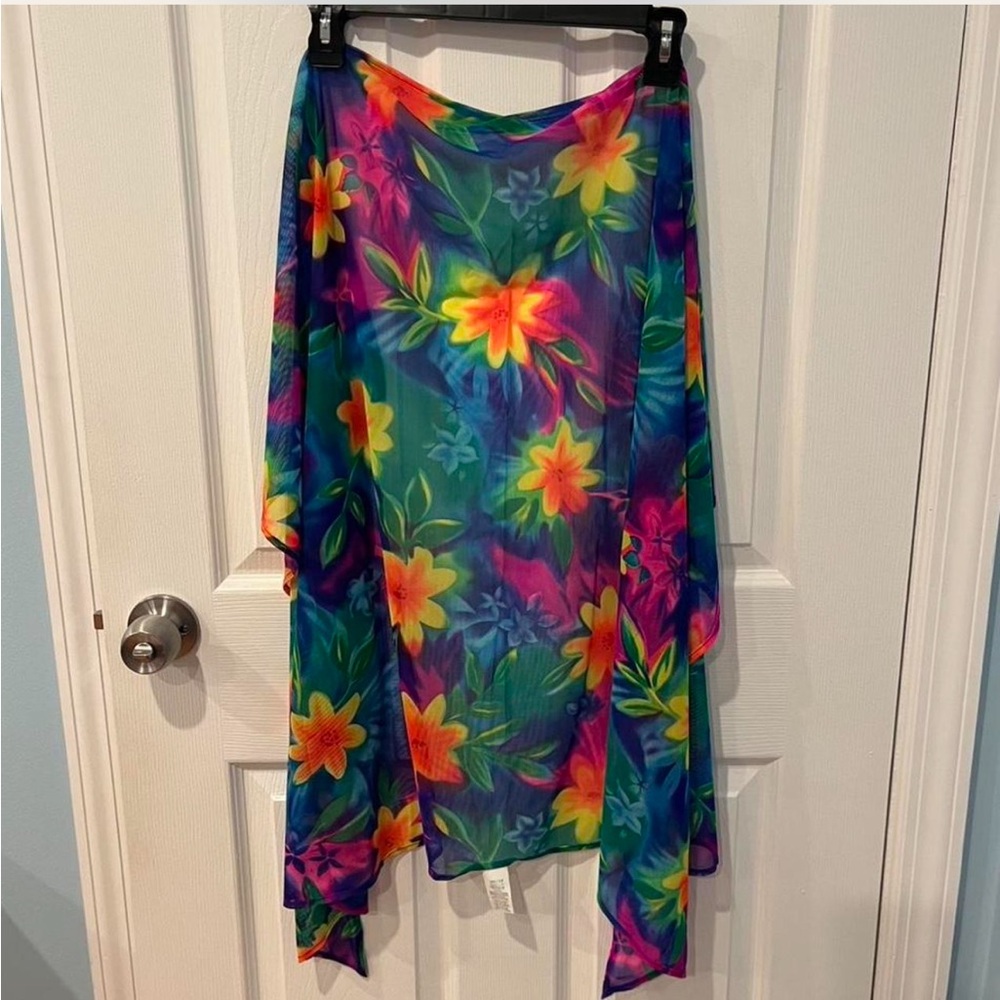 Vintage Sheer Floral Cover-Up